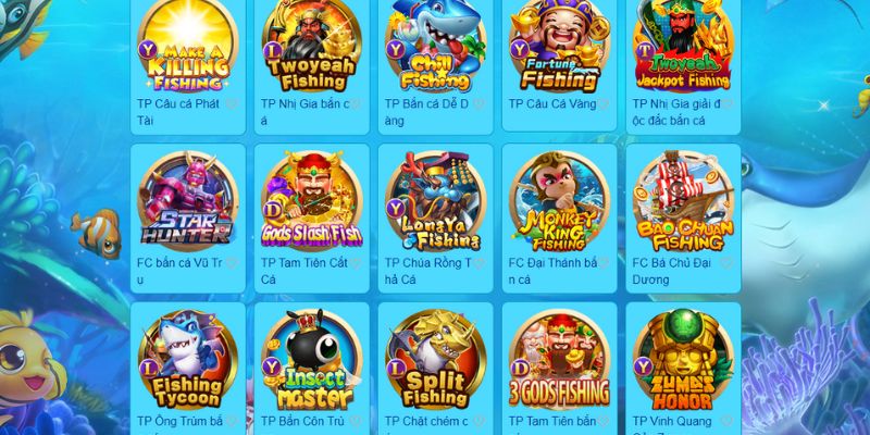 Sân chơi săn cá đổi thưởng với nhiều dạng game hot